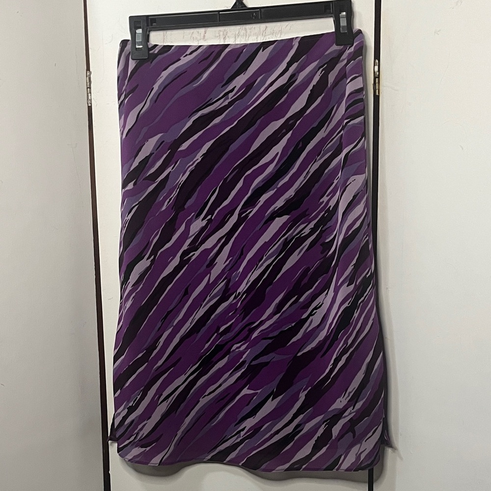 New York & Company Black and Purple Skirt Y2K